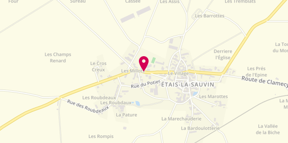 Plan de Pharmacie d'Etais la Sauvin, 22 Bis Rue Grande Rue, 89480 Étais-la-Sauvin