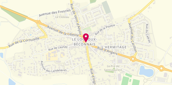 Plan de Pharmacie Lorétaine, le Louroux Beconnais
3 Rue de l'Hippodrome, 49370 Val d'Erdre-Auxence