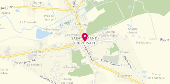Plan de Pharmacie Bahous, 5 Place du Marche, 58310 Saint-Amand-en-Puisaye