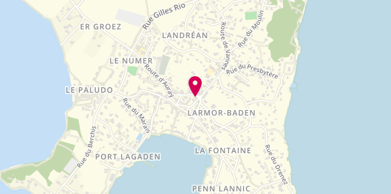 Plan de Pharmacie Perineau, 6 Rue du Comte Dillon, 56870 Larmor-Baden