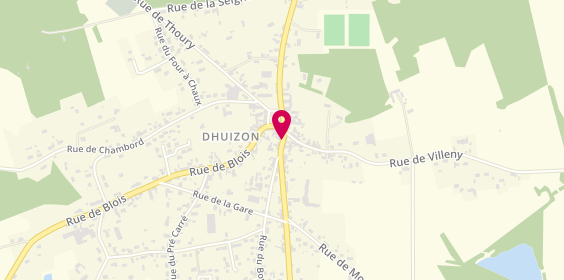 Plan de Pharmacie de Dhuizon, 1 Rue de Romorantin, 41220 Dhuizon