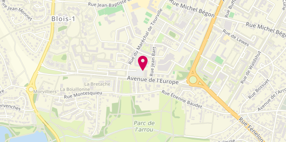 Plan de Pharmacie de l'Europe, 1 Place Bernard Lorjou, 41000 Blois