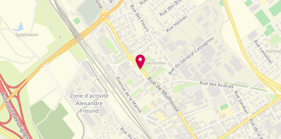 Plan de Pharmacie de la Gare, 80 Rue de Mulhouse, 68300 Saint-Louis