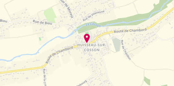 Plan de Pharmacie du Cosson, 249 Route de Chambord, 41350 Huisseau-sur-Cosson