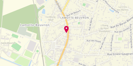Plan de Pharmacie du Beuvron, 96 avenue de l'Hôtel de Ville, 41600 Lamotte-Beuvron