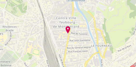 Plan de Pharmacie Notre Dame, 44 Faubourg de Montbeliard, 90000 Belfort