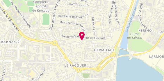 Plan de Pharmacie Bourgeade Philippe, Zone Aménagement de Cliscouet
5 Rue de Fareham, 56000 Vannes