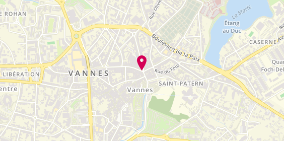 Plan de Pharmacie Saint Nicolas, 50 Rue du Mene, 56000 Vannes