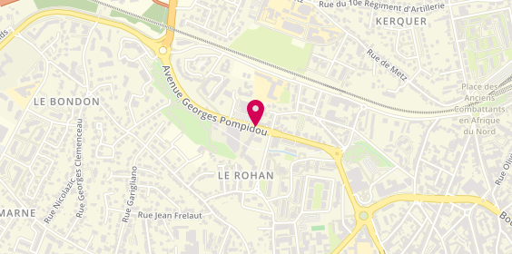 Plan de Pharmacie de Rohan, 4 Bis Avenue Georges Pompidou, 56000 Vannes
