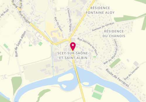 Plan de Pharmacie de Scey sur Saone, 21 Rue Armand Paulmard, 70360 Scey-sur-Saône-et-Saint-Albin