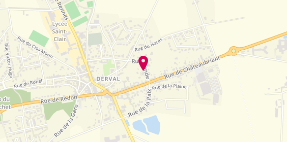 Plan de Pharmacie de Derval, 5 Rue de Ronde, 44590 Derval