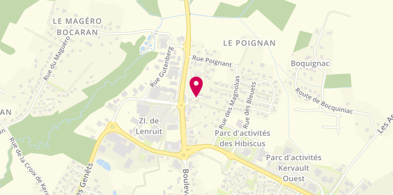 Plan de Pharmacie Serandour - Blangonet, Route de la Gare en Lenruit, 56230 Questembert