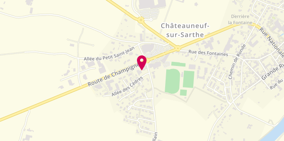 Plan de Pharmacie de Champigné, Champigne
Place de l'Église, 49330 Les Hauts d'Anjou
