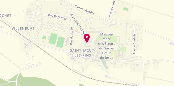 Plan de Pharmacie des Pins, 9 Rue des Moulins, 56220 Saint-Jacut-les-Pins