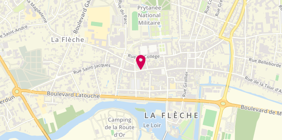 Plan de Pharmacie du Marché, 56 Rue Carnot, 72200 La Flèche