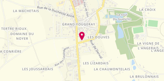 Plan de Pharmacie Foucret Menet, 2 Place de l'Europe, 35390 Grand-Fougeray