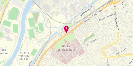 Plan de Pharmacie du Hasenrain, 96 avenue d'Altkirch, 68100 Mulhouse