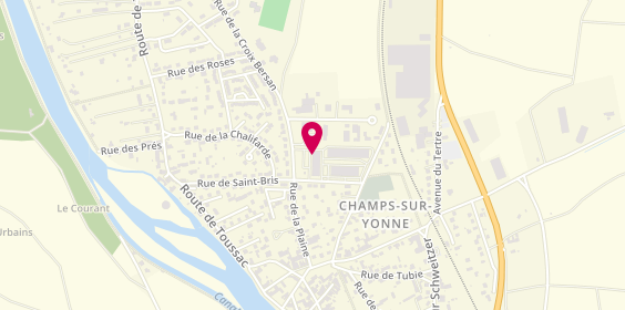 Plan de Pharmacie de Champs, 1 Rue de la Croix Bersan, 89290 Champs-sur-Yonne