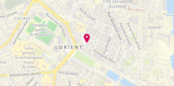 Plan de Pharmacie du Kreiz Ker, 19 Place Aristide Briand, 56100 Lorient