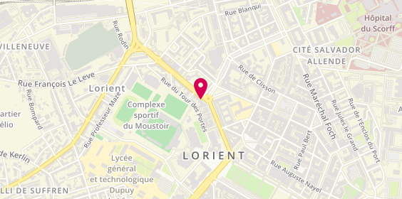 Plan de Pharmacie Victoria Lionel, 2 Boulevard Emmanuel Svob, 56100 Lorient