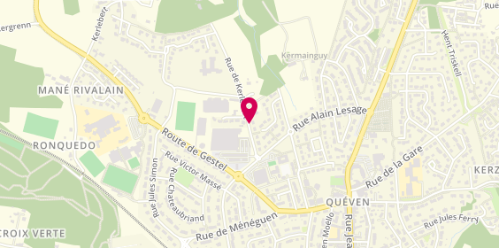Plan de Pharmacie des Arméries, Centre Commercial Leclerc
Rue de Kerlebert, 56530 Quéven