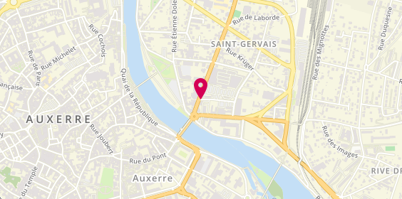 Plan de Pharmacie Saint Gervais, 2 Rue de Sparre
6 Bis Avenue Jean Jaures, 89000 Auxerre