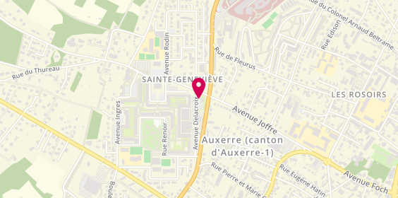 Plan de Pharmacie Boudykkan, 3 Avenue Delacroix, 89000 Auxerre