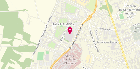 Plan de Pharmacie Saint Simeon, Centre Commercial, 89000 Auxerre