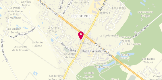 Plan de Pharmacie Monjardet, 12 Rue de la Mairie, 45460 Les Bordes