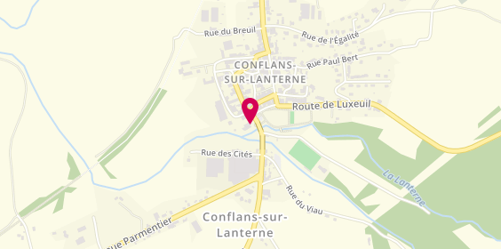 Plan de Pharmacie de Conflans, 4 Rue de l'Industrie, 70800 Conflans-sur-Lanterne