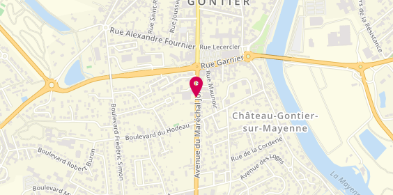 Plan de Pharmacie de l'Anjou, 40 Avenue Joffre, 53200 Château-Gontier