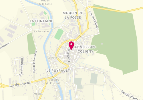 Plan de Pharmacie du Chateau, 9 Place Aristide Briand, 45230 Châtillon-Coligny