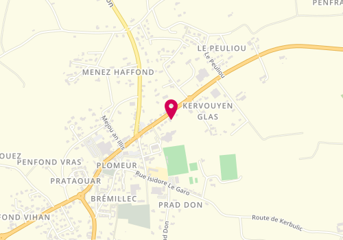 Plan de Pharmacie de la Torche, 12 Route de Pont l'Abbé, 29120 Plomeur