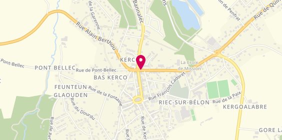 Plan de Pharmacie Aven Belon, 1 Rue Mélanie Rouat, 29340 Riec-sur-Belon