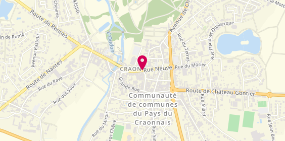 Plan de Pharmacie Craon Santé Service, 10 Rue Neuve, 53400 Craon