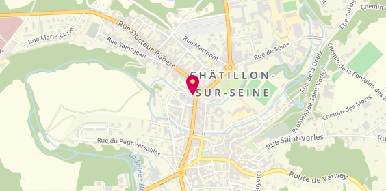 Plan de Pharmacie de la Rive de Seine, 6 Rue Ma de Lattre de Tassigny, 21400 Châtillon-sur-Seine