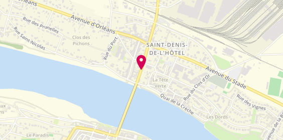 Plan de Pharmacie des Fontaines, Avenue des Fontaines, 45550 Saint-Denis-de-l'Hôtel