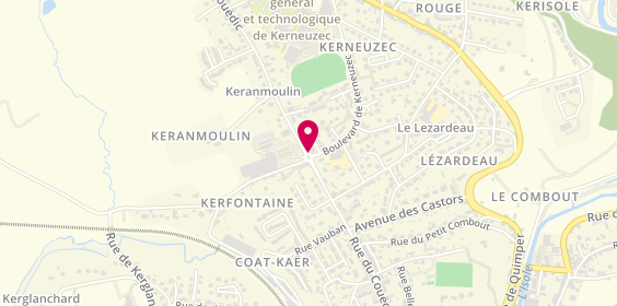 Plan de Pharmacie Greffier, 116 Rue du Couédic, 29300 Quimperlé