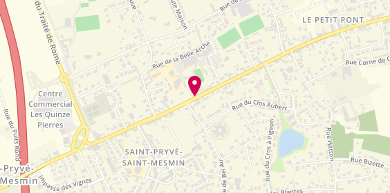 Plan de Pharmacie de St Pryve, 134 Bis Route de Saint Mesmin, 45750 Saint-Pryvé-Saint-Mesmin