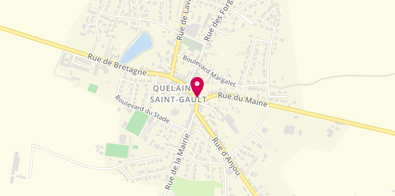 Plan de Pharmacie Monier Leboucher, 6 Rue General Foucher, 53360 Quelaines-Saint-Gault