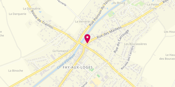 Plan de Pharmacie de Fay, 6-8 Rue de Maillets, 45450 Fay-aux-Loges