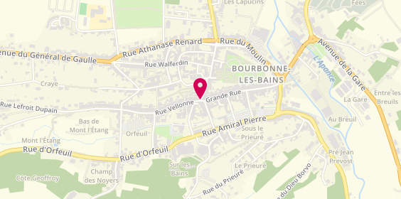 Plan de Pharmacie Principale, 8 Rue Porte Gallon, 52400 Bourbonne-les-Bains
