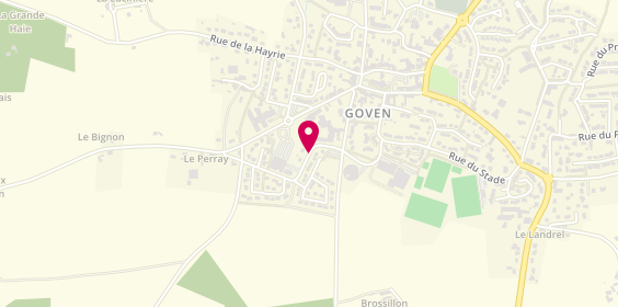 Plan de Pharmacie de Goven, 21 Rue de Lampatre, 35580 Goven