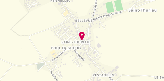Plan de Pharmacie Boulant, 3 Rue de Pontivy, 56300 Saint-Thuriau