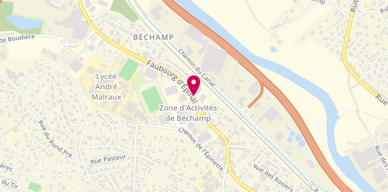 Plan de Pharmacie de Bechamp, 30 Faubourg d'Epinal, 88200 Remiremont