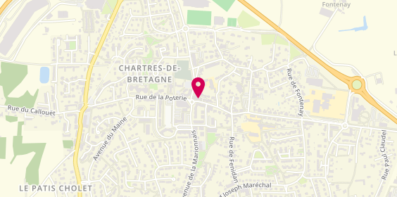 Plan de Pharmacie Maguero, 47 Rue de la Poterie, 35131 Chartres-de-Bretagne