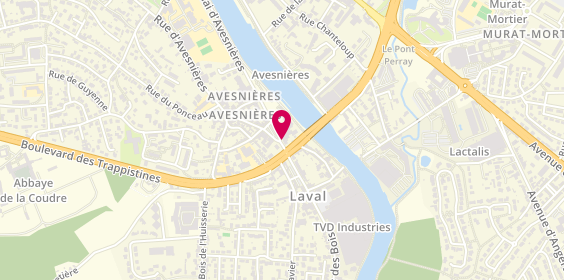 Plan de Pharmacie de la Basilique, 13 Place d'Avesnieres, 53000 Laval