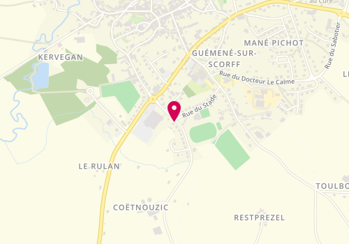 Plan de Pharmacie de Guemene, Route de Persquen
Centre Commercial Intermarche
Rue Jean le Guennec, 56160 Guémené-sur-Scorff