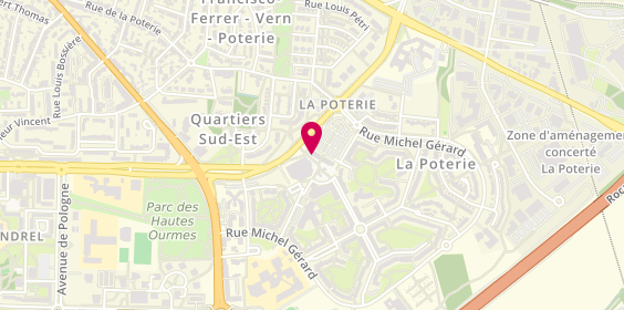 Plan de Pharmacie de la Poterie, 2 Place du Ronceray, 35200 Rennes