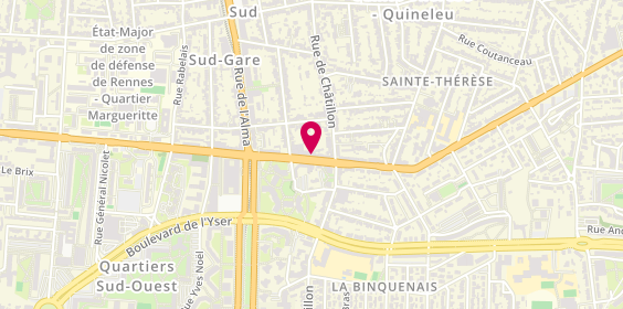 Plan de Pharmacie Sainte Therese Clemenceau, 117 Boulevard Georges Clemenceau, 35200 Rennes